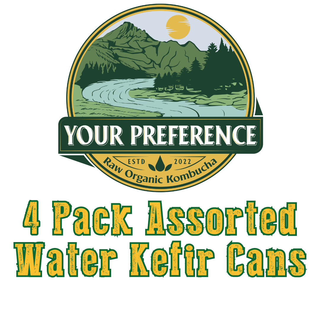 4 Pack Water Kefir Cans