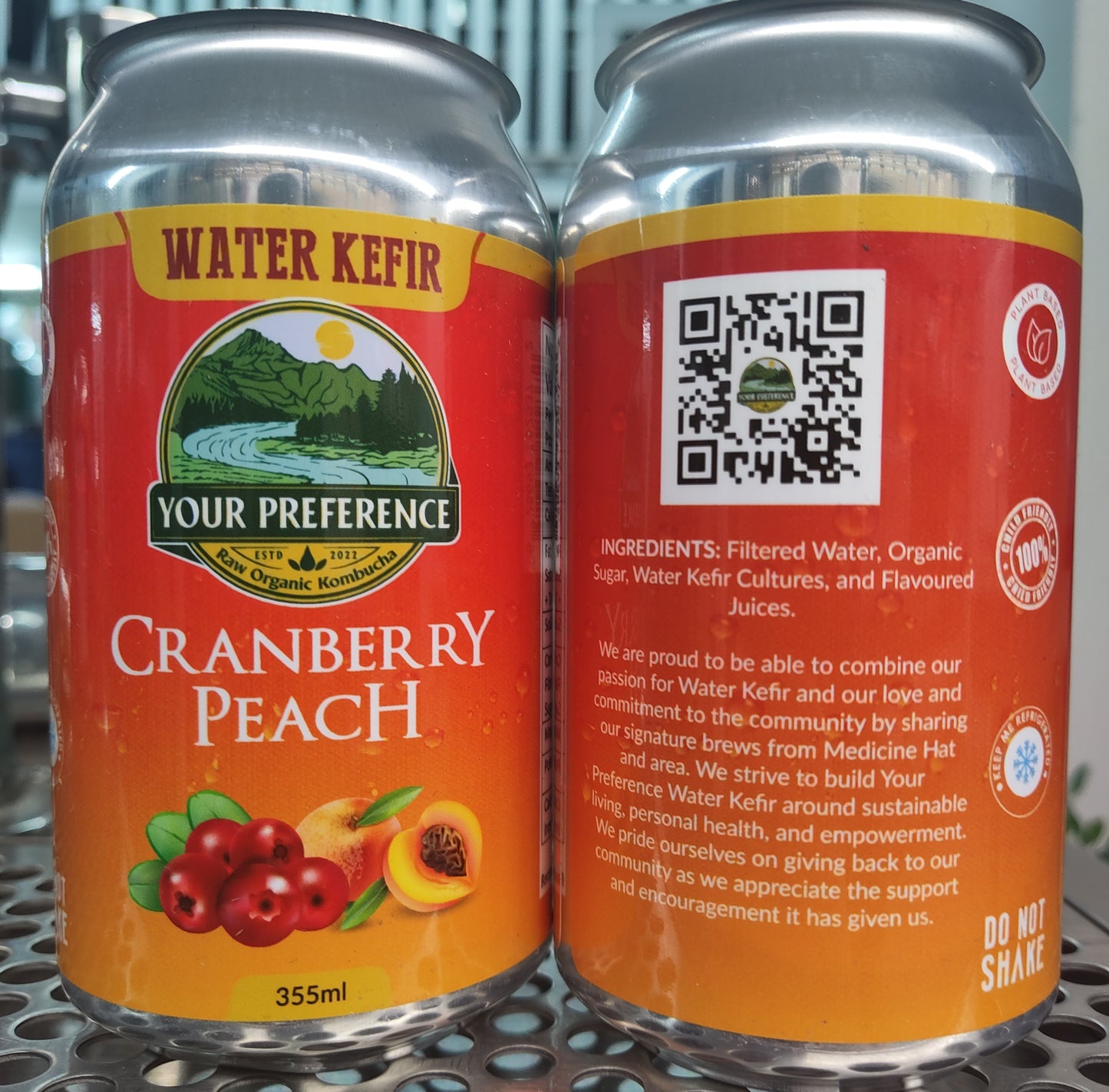 6 Pack Water Kefir Cans