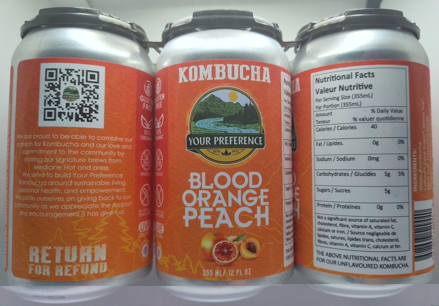 6 Pack Kombucha Cans