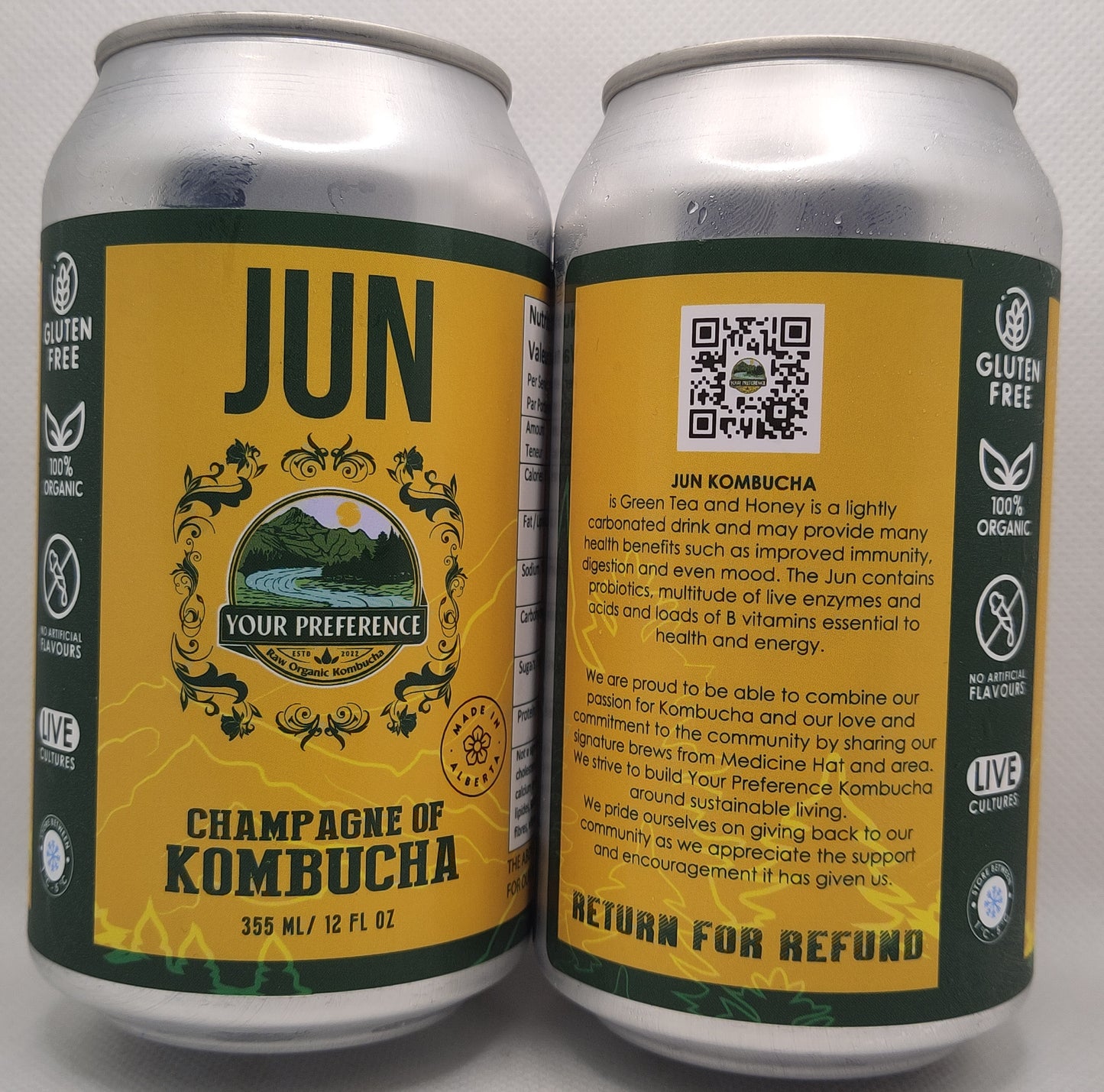 6 Pack Kombucha Cans